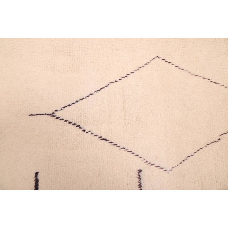 ECARPETGALLERY Hand-knotted Pak Finest Marrakesh Cream Wool Rug - 3'5 x 5'1