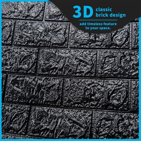 black brick wallpaper 3d