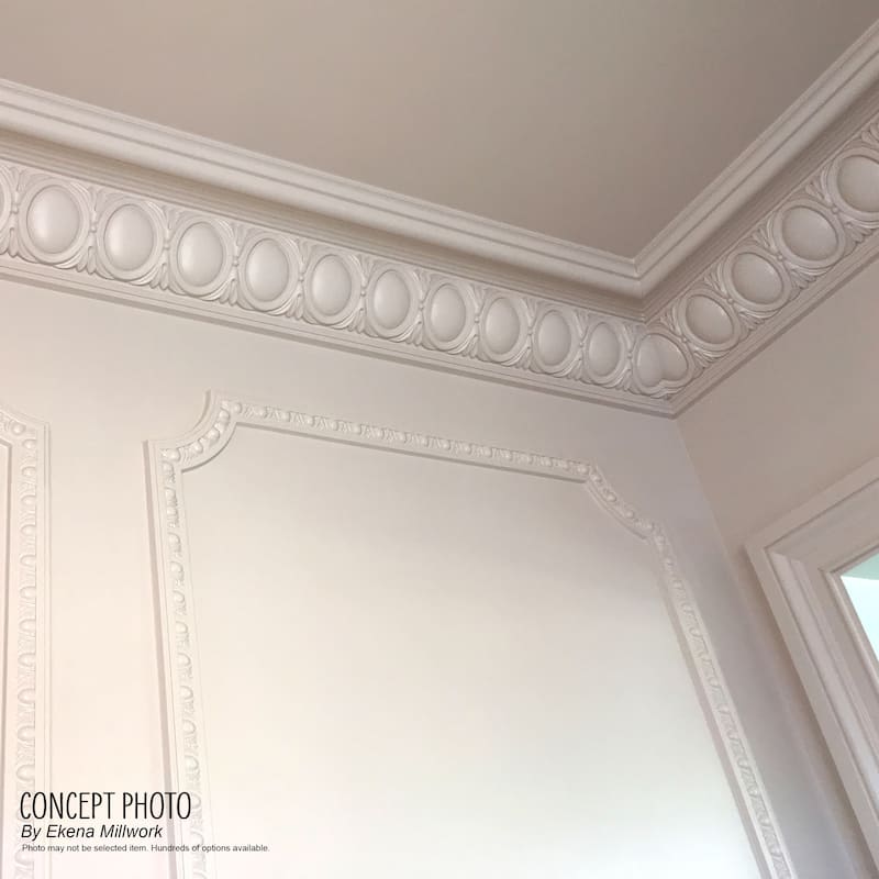 Flower Crown Moulding - 5 3/4"H x 5 7/8"P x 7 7/8"F x 94 1/2"L