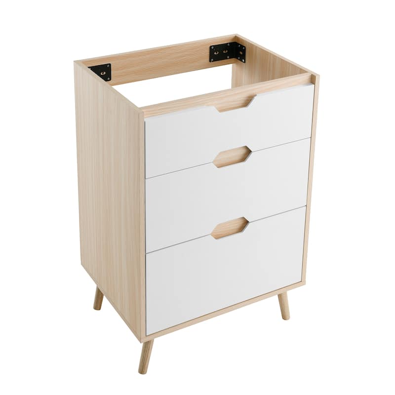 Brusque 24 Bathroom Vanity In White Oak -Cabinet Only (Sm-Bv350)