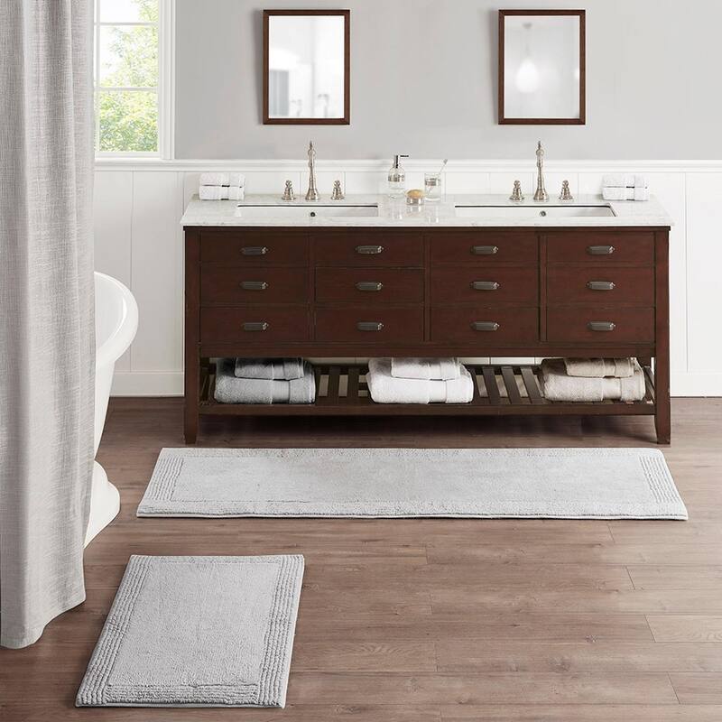Cotton Tufted 3000 GSM Reversible Bath Rug