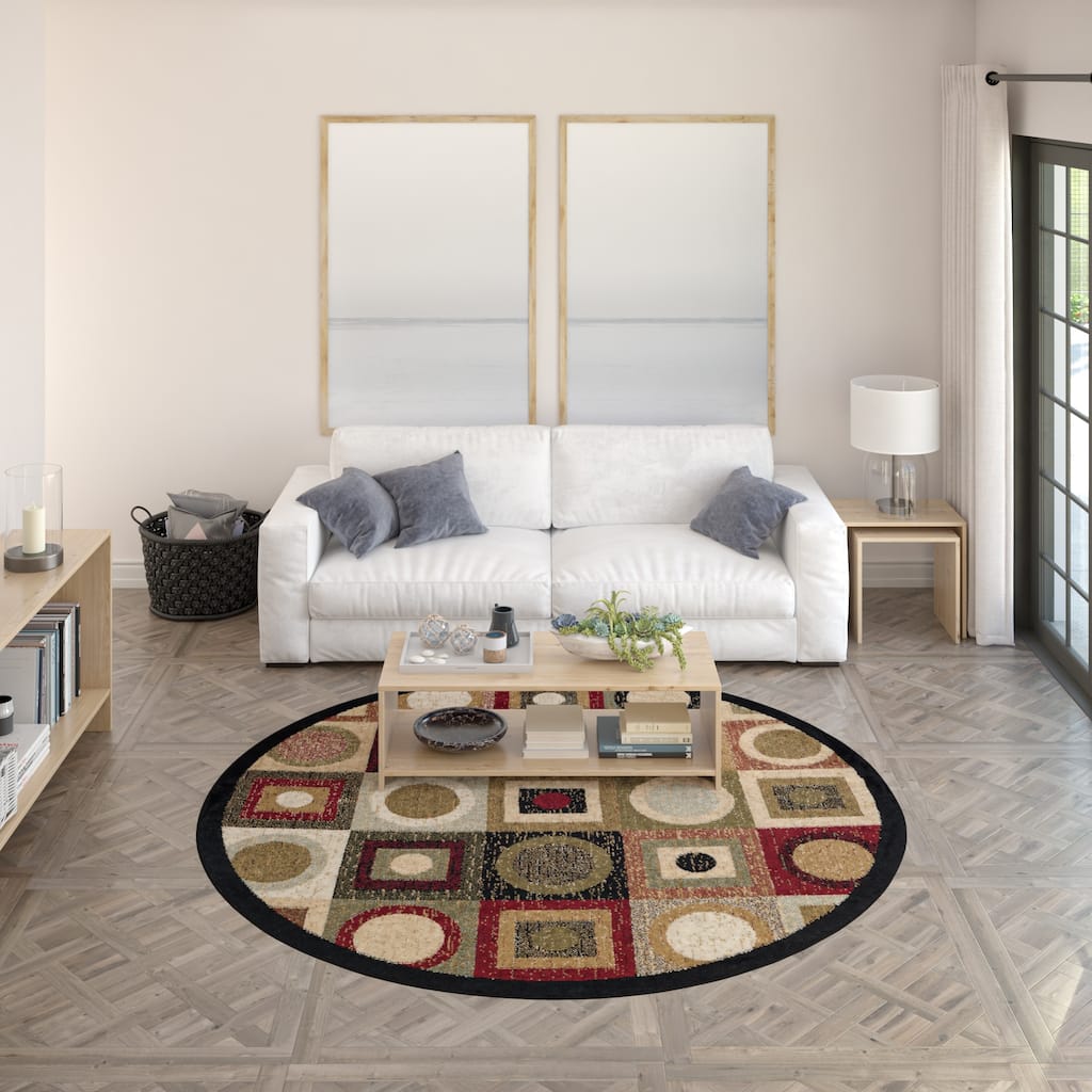 Hamilton Modern & Contemporary Geometric Indoor Area Rug - 7'10 x 7'10