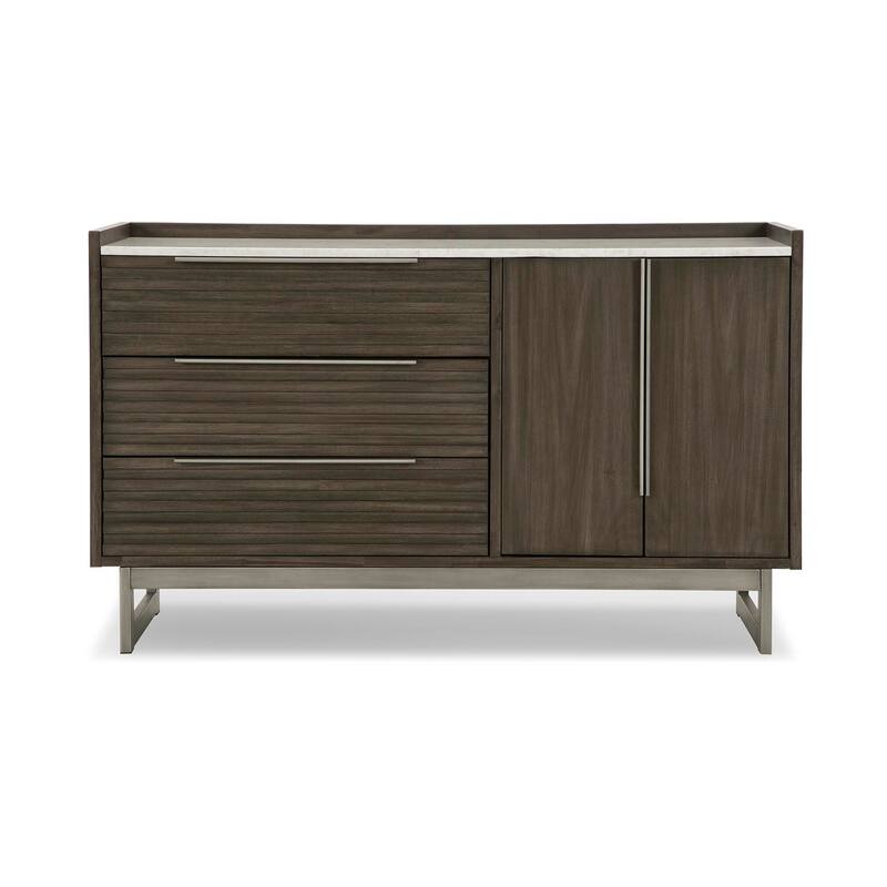 Signature Design by Ashley Arkenton Brown/White Dresser