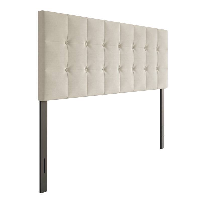 Ida Button-tufted Upholstered Transitional Adjustable Headboard