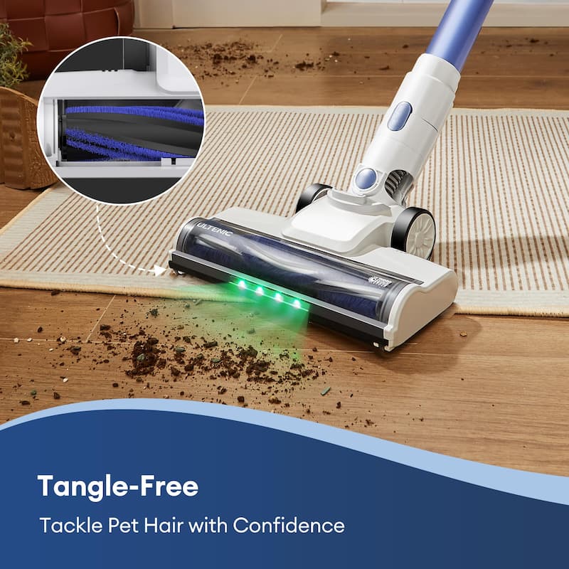 Cordless Stick Vacuum Cleaner Lightweight for Home, Pet Hair, Hardwood Floors, and Carpets
