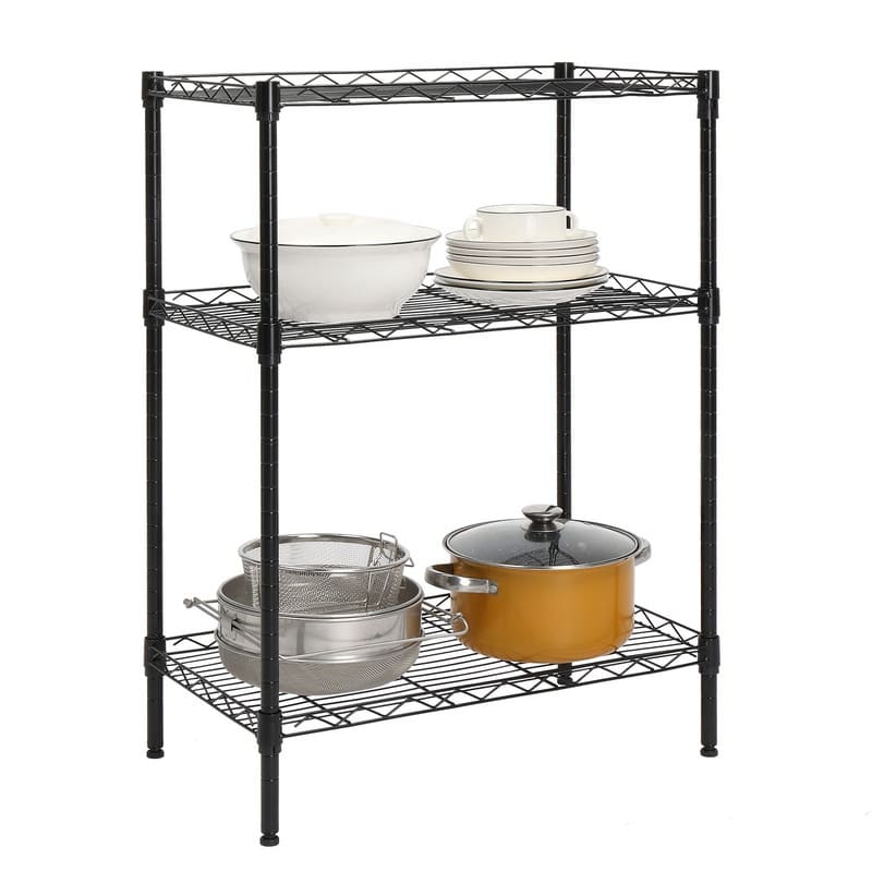 5 Tier Shelf Adjustable Wire Metal Shelving Rack Chrome - 23.22"W x 13.39"D x 31.5"H