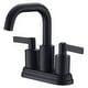 preview thumbnail 4 of 31, Ultra Faucets Kree Collection Two-Handle 4" Centerset Lavatory Faucet Matte Black UF46707
