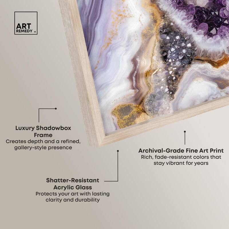 Amethystine Dream II Shadowbox by Art Remedy