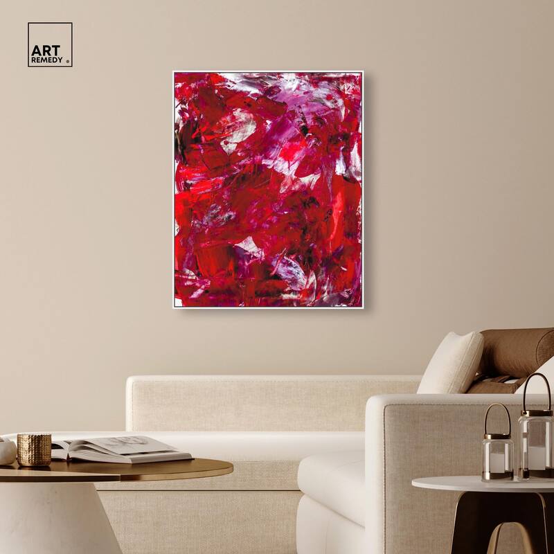 Eruption of Red II Canvas by Art Remedy