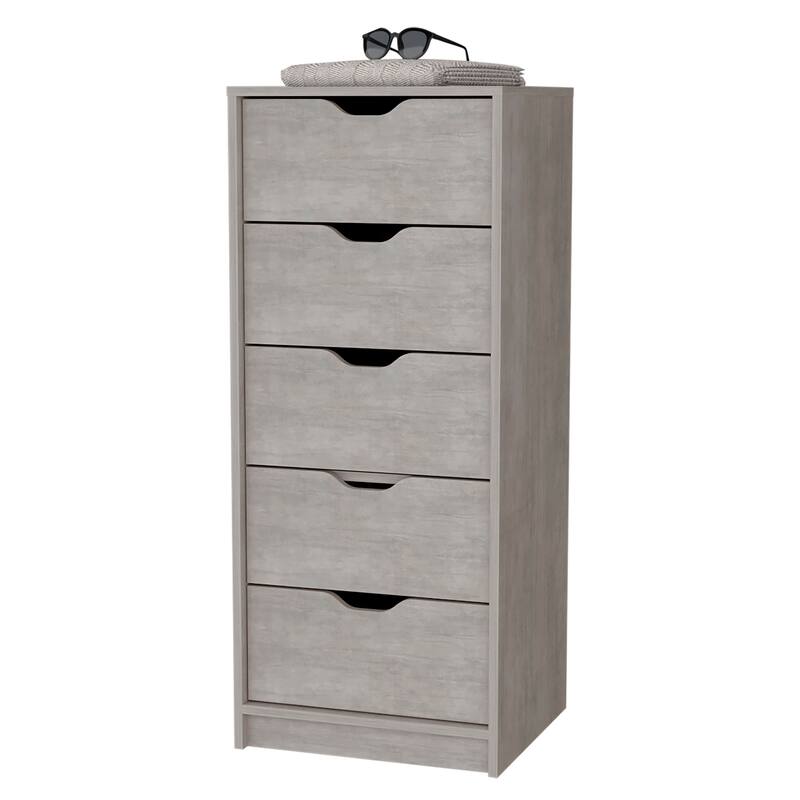 5 Drawers Dresser Chest Wardrobes White Wood