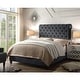 preview thumbnail 3 of 4, Calia Diamond Tufted Upholstery Chesterfield Platform Bed