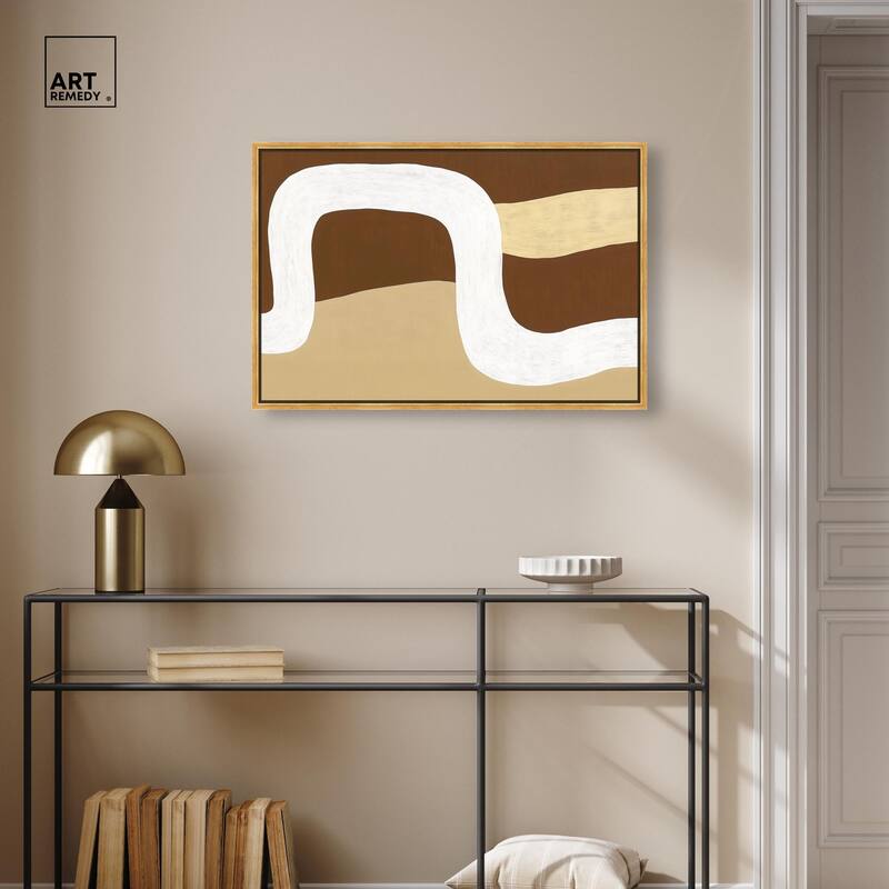 Minimal Wavy II Canvas by Art Remedy
