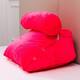 Cheer Collection Wedge Shaped Support Pillow and Bed Rest Cushion for Reading, Gaming, Watching - with Adjustable Neck Pillow