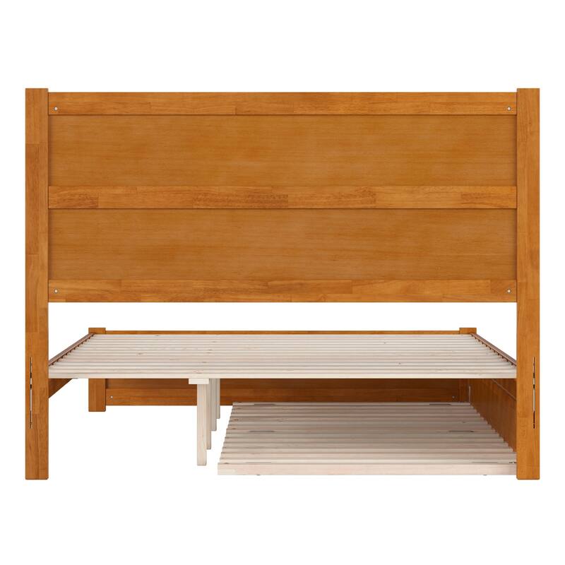 Aveline Wood Platform Bed with Matching Footboard & Trundle