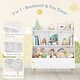 preview thumbnail 3 of 12, Kids Bookshelf and Toy Storage, 3-Tier Wooden Open Bookcase, Baby Book and Toy Storage Display Organizer with Spacious Top Shelf