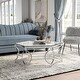 preview thumbnail 1 of 5, Talm Modern Chrome 40-inch Metal Coffee Table by Furniture of America
