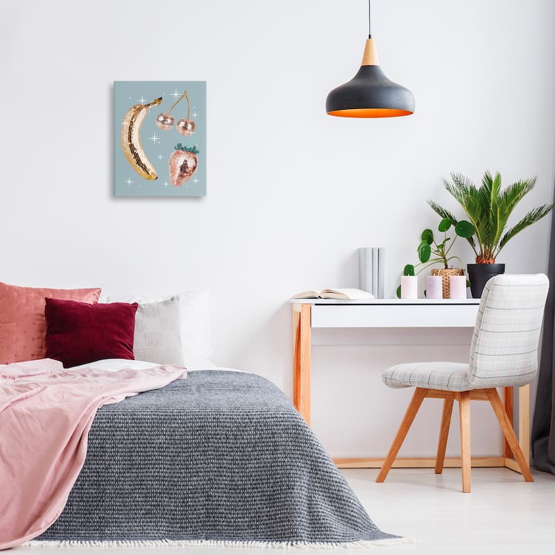 Stupell Luminous Glam Fruits Canvas Wall Art Design By Lil' Rue