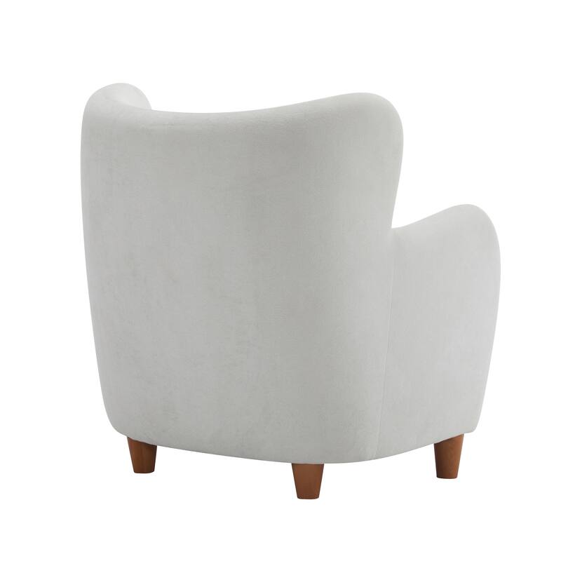 Roomfitters Lucia Wingback Armchair, Cozy Modern Accent Chair for Living Room and Bedroom