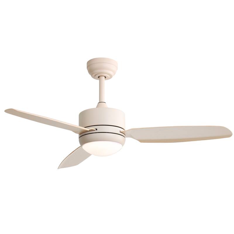 Modern Ceiling Fan Light with 3 Blades and Remote Control, DC Silent Motor for Bedroom and Lounge Area