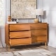 preview thumbnail 15 of 18, Walker Edison Mid-Century 6-Drawer Solid Wood Dresser