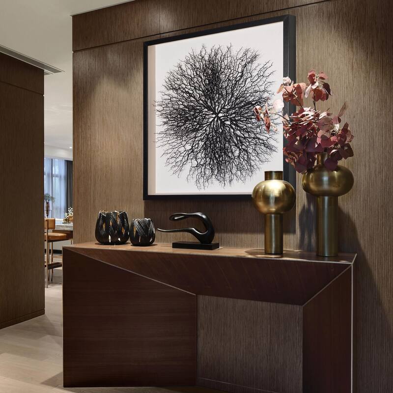 HUJI Roots On Linen Wall Art Decorative Accent