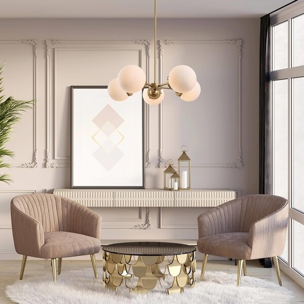 Cionar Mid-century Modern 5-Light Sputnik Dining Room Chandelier