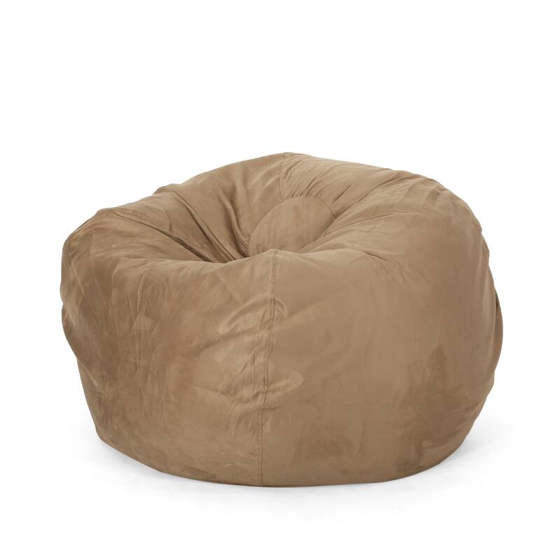 Madison Faux Suede 5-foot Beanbag Chair by Christopher Knight Home