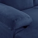 preview thumbnail 55 of 64, Velvet Upholstered L-Shape Sectional Sofa
