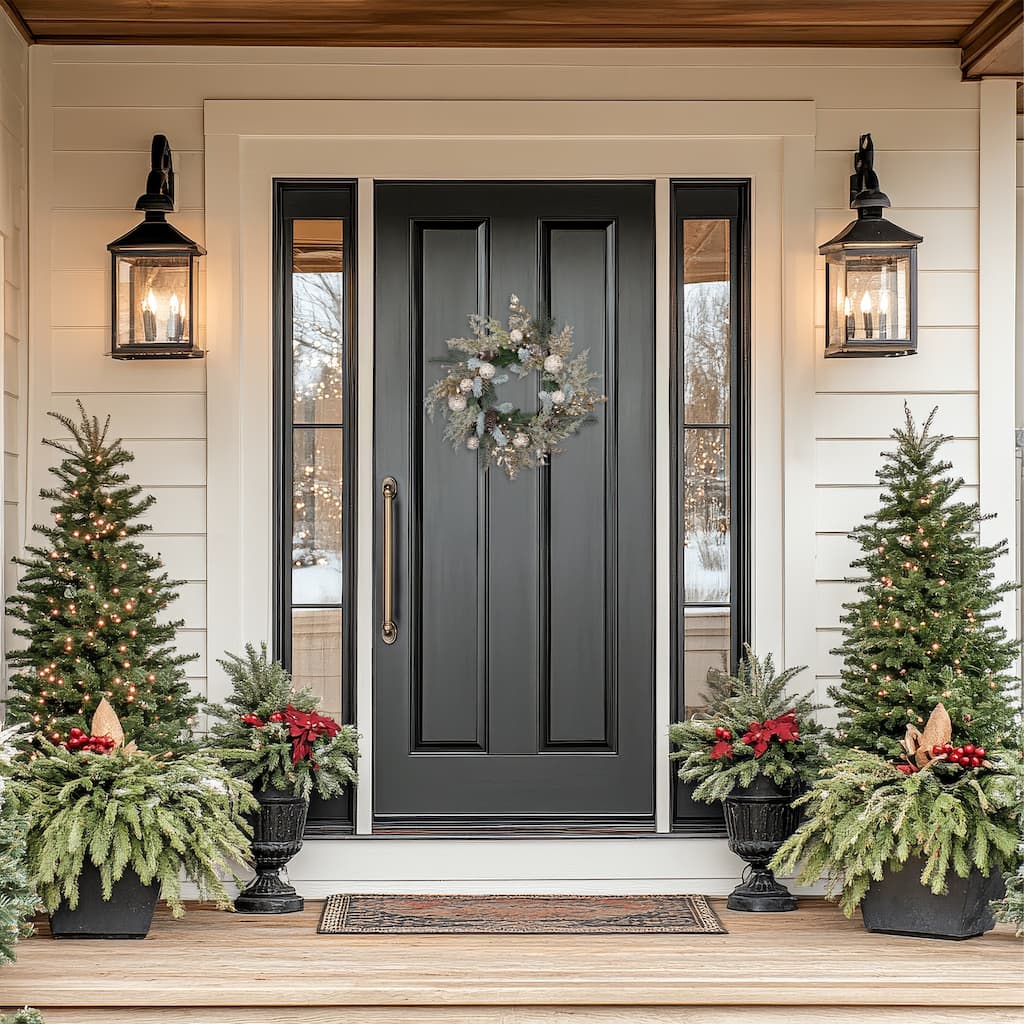 Glittered Mixed Foliage with Ornaments Artificial Christmas Wreath - 24" - Unlit