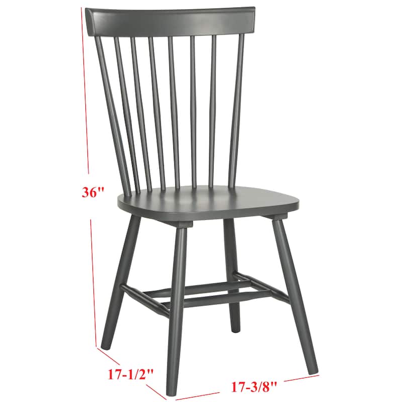 SAFAVIEH Suhair Spindle Farmhouse Dining Chair (Set of 2) - 20.5" x 21" x 36" - 21"W x 21"D x 36"H