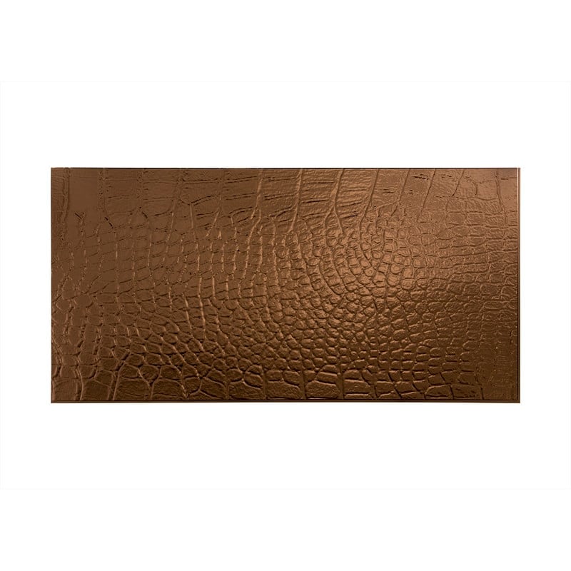 FASÄDE Cayman 4-foot x 8-foot PVC Wall Panel in Oil Rubbed Bronze - Gold - 4 x 8