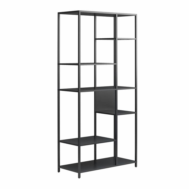 Systembuild Evolution Bonanza Metal Bookcase Room Divider - Black