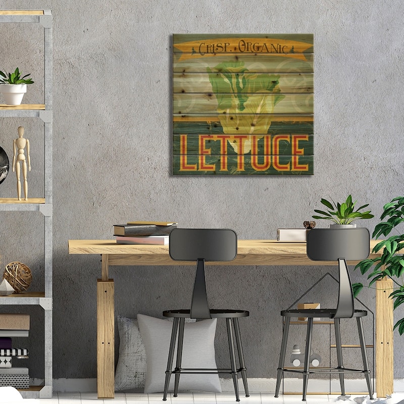 Farm Stand VI Print On Wood by June Erica Vess - Multi-Color