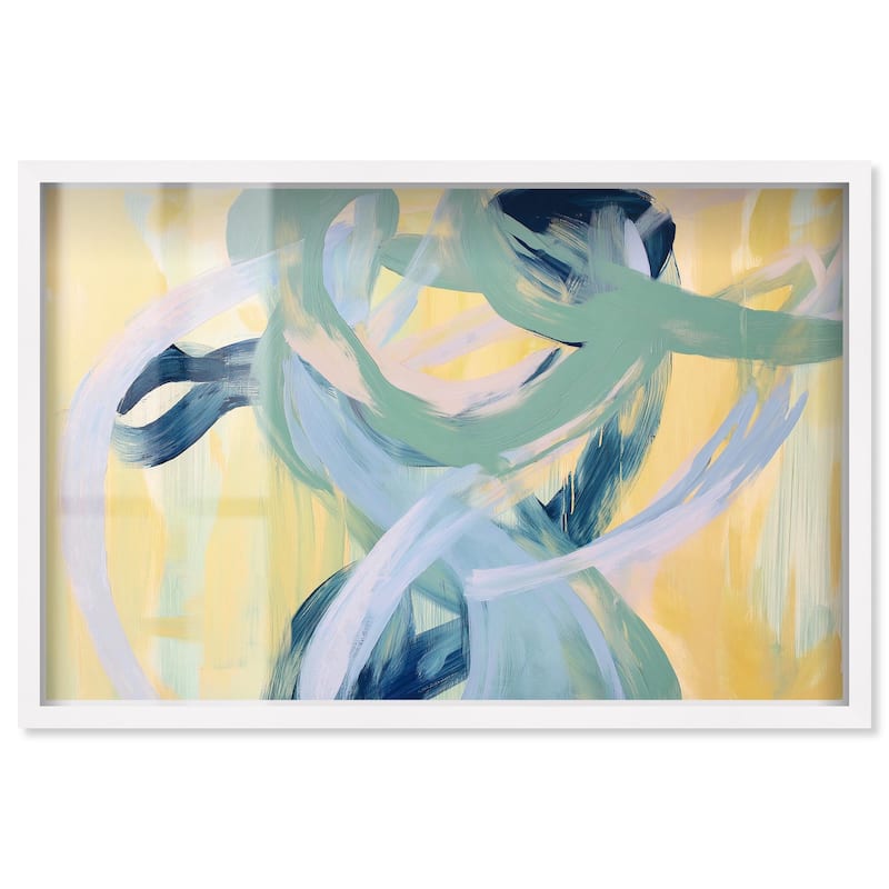Entangled Embrace I Shadowbox by Art Remedy - White - 24" x 16"