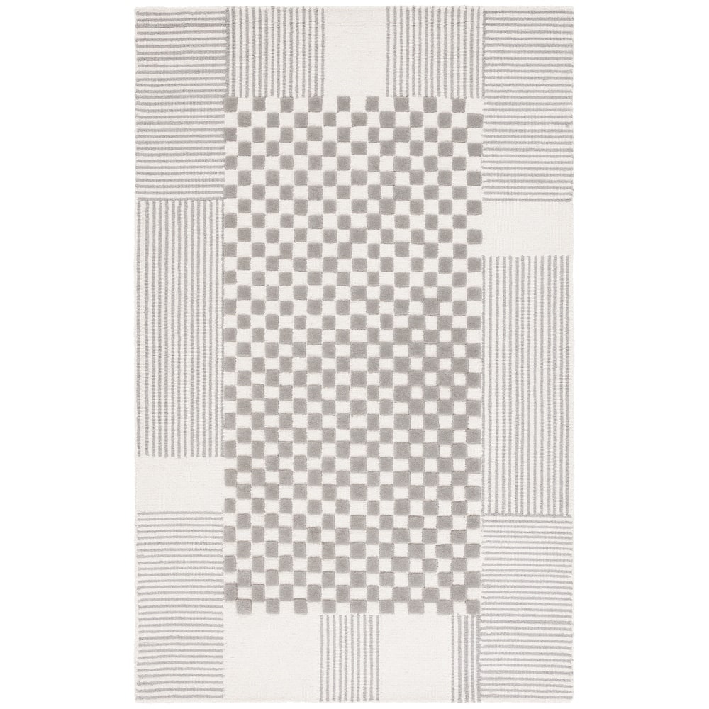 SAFAVIEH Handmade Genre Kiek Checkered Wool Rug
