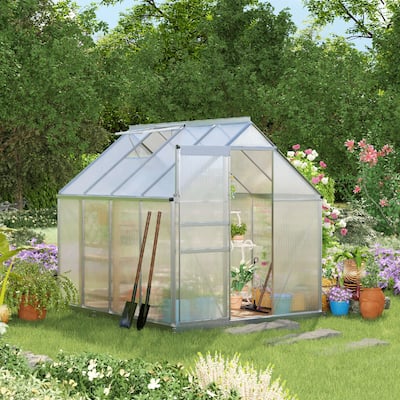 Greenhouse with Adjustable Roof Vent