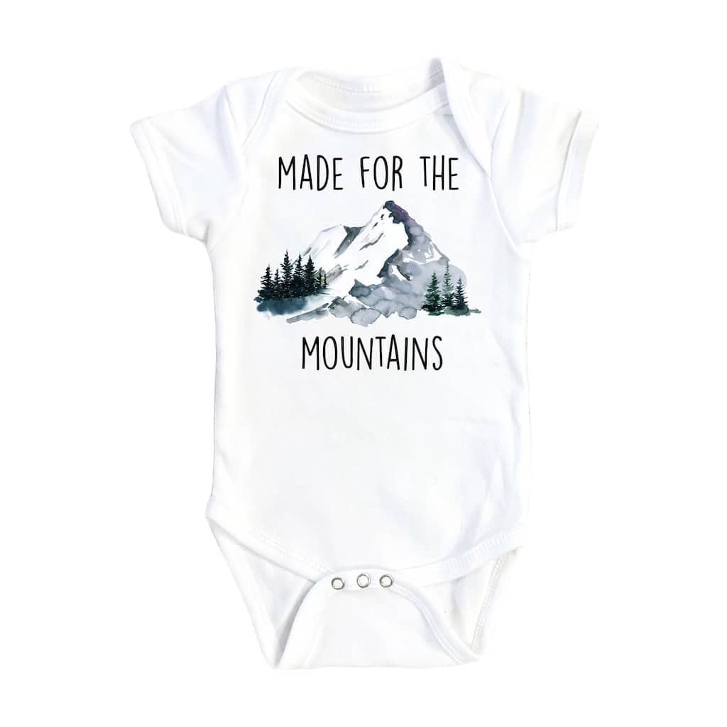 Mountain Made - Baby Boy Girl Clothes Infant Bodysuit Funny Cute Newborn