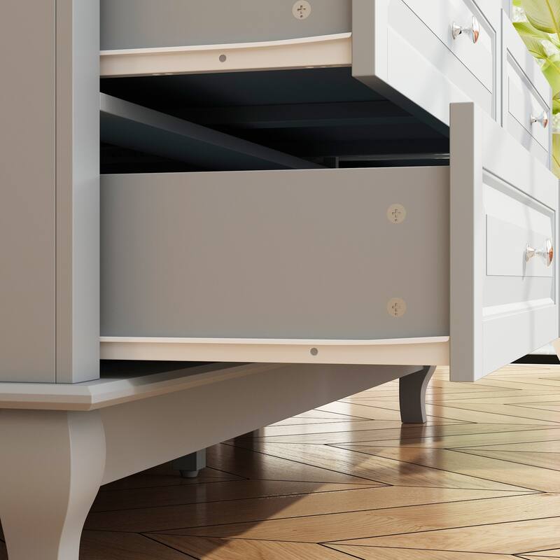Versatile 55.1" Dresser: Chic Storage for Any Room TV Stand Side Table