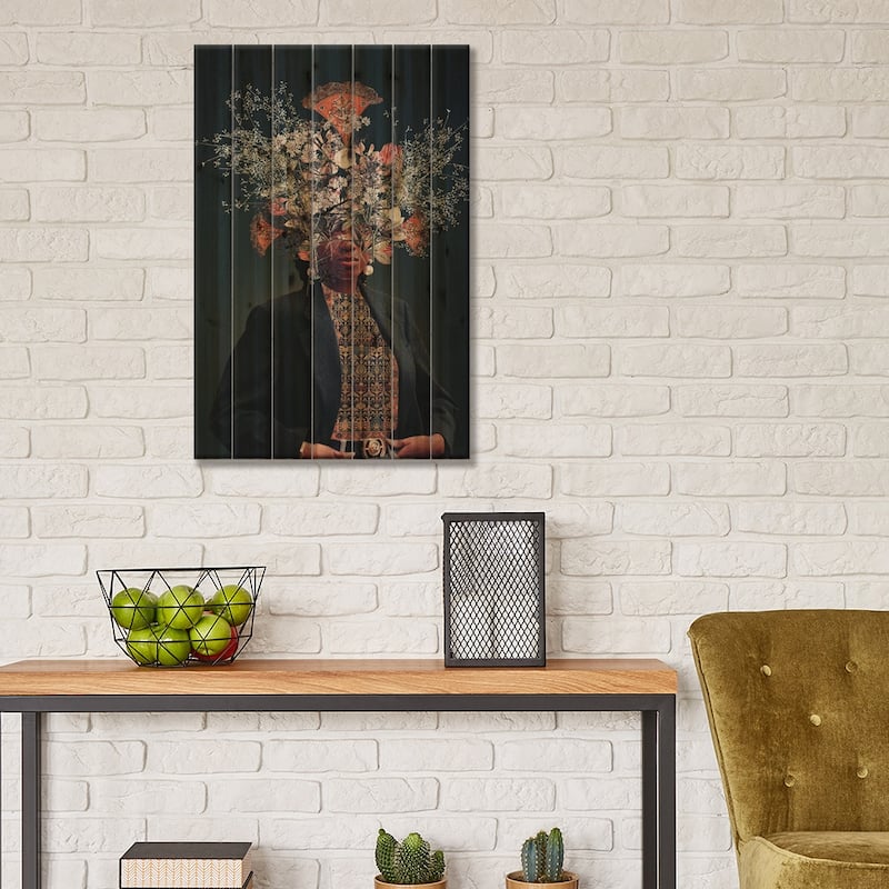 Meet Me In Paradise Print On Wood by Frank Moth - Multi-Color