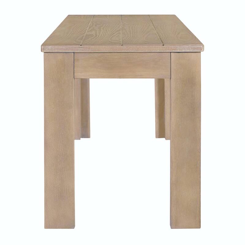 3-Piece Retro Dining Set - Rectangular Trestle Table with 2 Benches