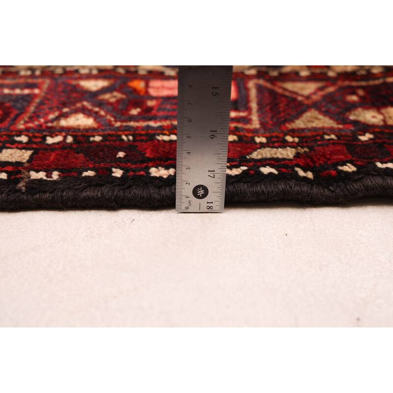 ECARPETGALLERY Hand-knotted Andelz Red Wool Rug - 4'6 x 7'1