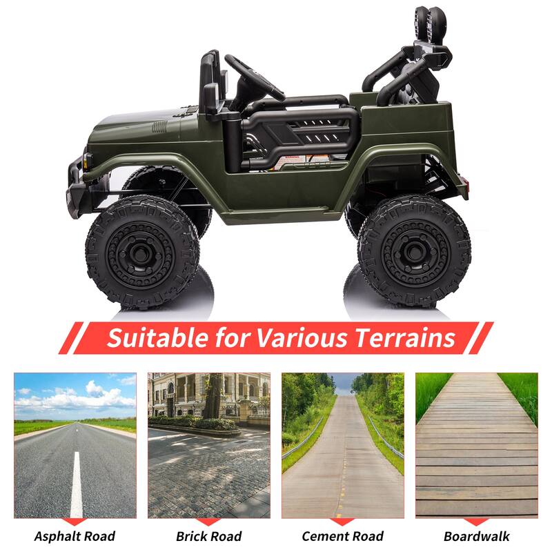 12V Ride on Truck Car, 7AH Licensed Toyota Ride on Car, Battery Powered Kids Car, EVA Tires, Ride On Toy for Kids
