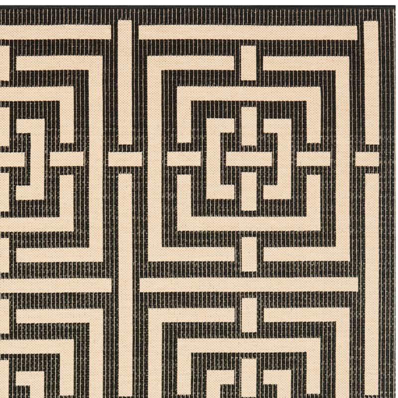 SAFAVIEH Courtyard Ginger Indoor/ Outdoor Waterproof Patio Backyard Rug