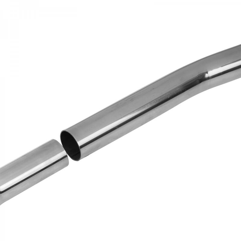 Chrome Plated Stainless Steel High Tank Height Extender Flush Pipe 24" L