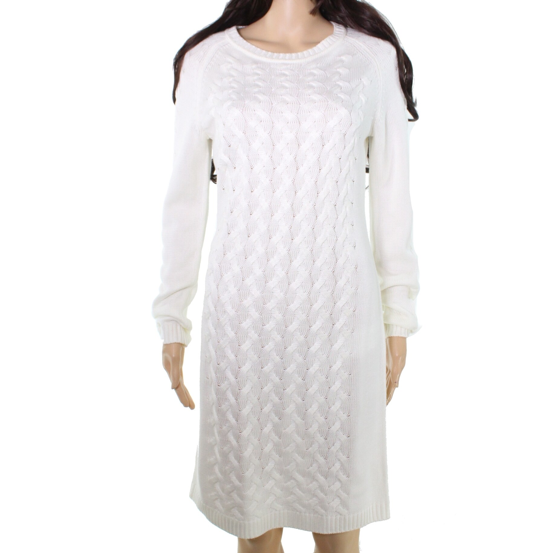 womens ivory sweater dress