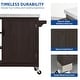 preview thumbnail 14 of 14, Moasis Solid Wood Bar Cart Grill Table Stainless Steel Top for Patio Kitchen Island