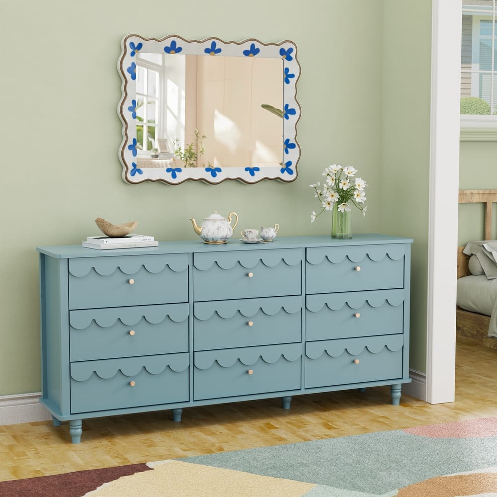Royal 9-Drawer Lace Dresser - Max Storage for Growing Kids