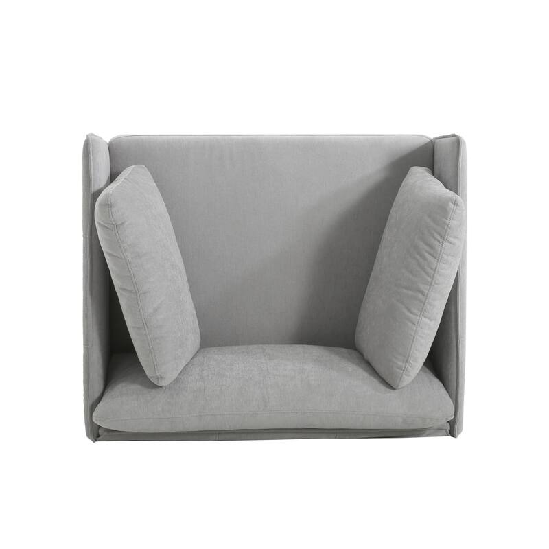 Vintage Faux Leather Lounge Chair Accent Chairs