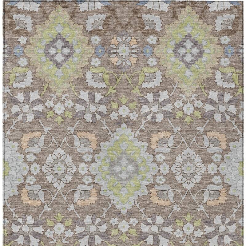 HomeRoots Oriental Traditional Rectangle Outdoor Rug