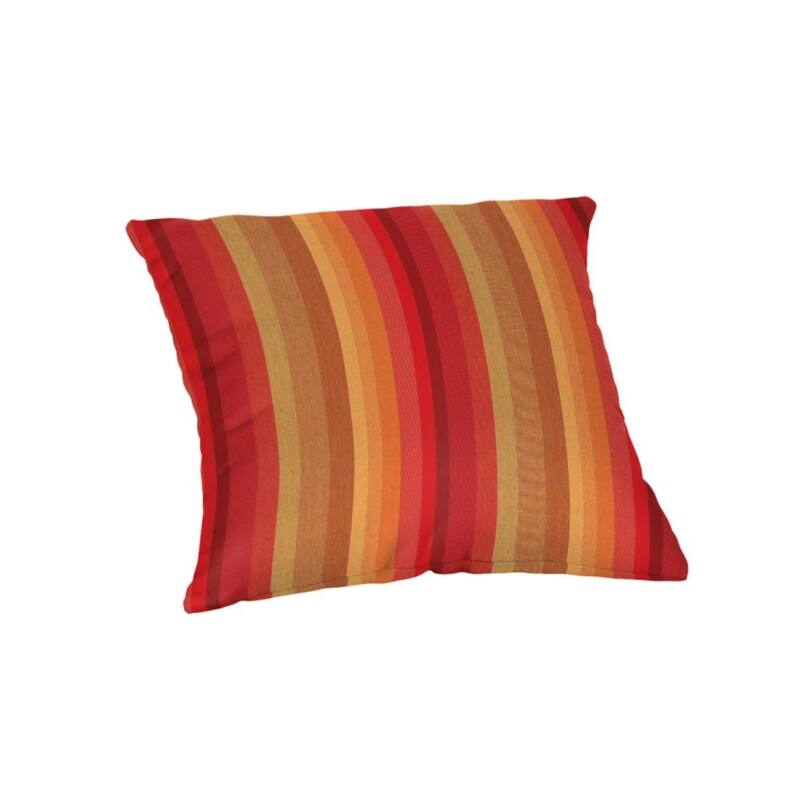 Sunbrella 20 inch Square Stripe Outdoor Throw Pillow